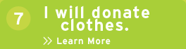 Resolution 7: I will donate my clothes. Learn More