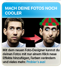 Der neue Foto-Designer hat viele Features und macht deine Fotos noch cooler.