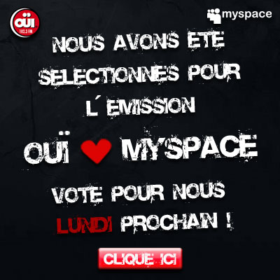 Vote pour nous Lundi prochain