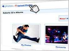 Mouse over and choose My Photos