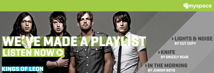 Kings of Leon Made a playlist, Listen now